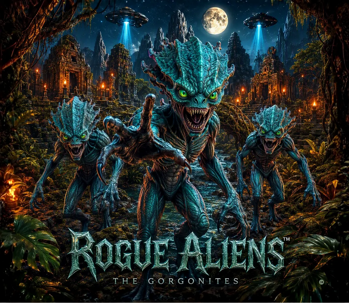 Rogue Aliens™ The Gorgonites Canvas Tote Bag