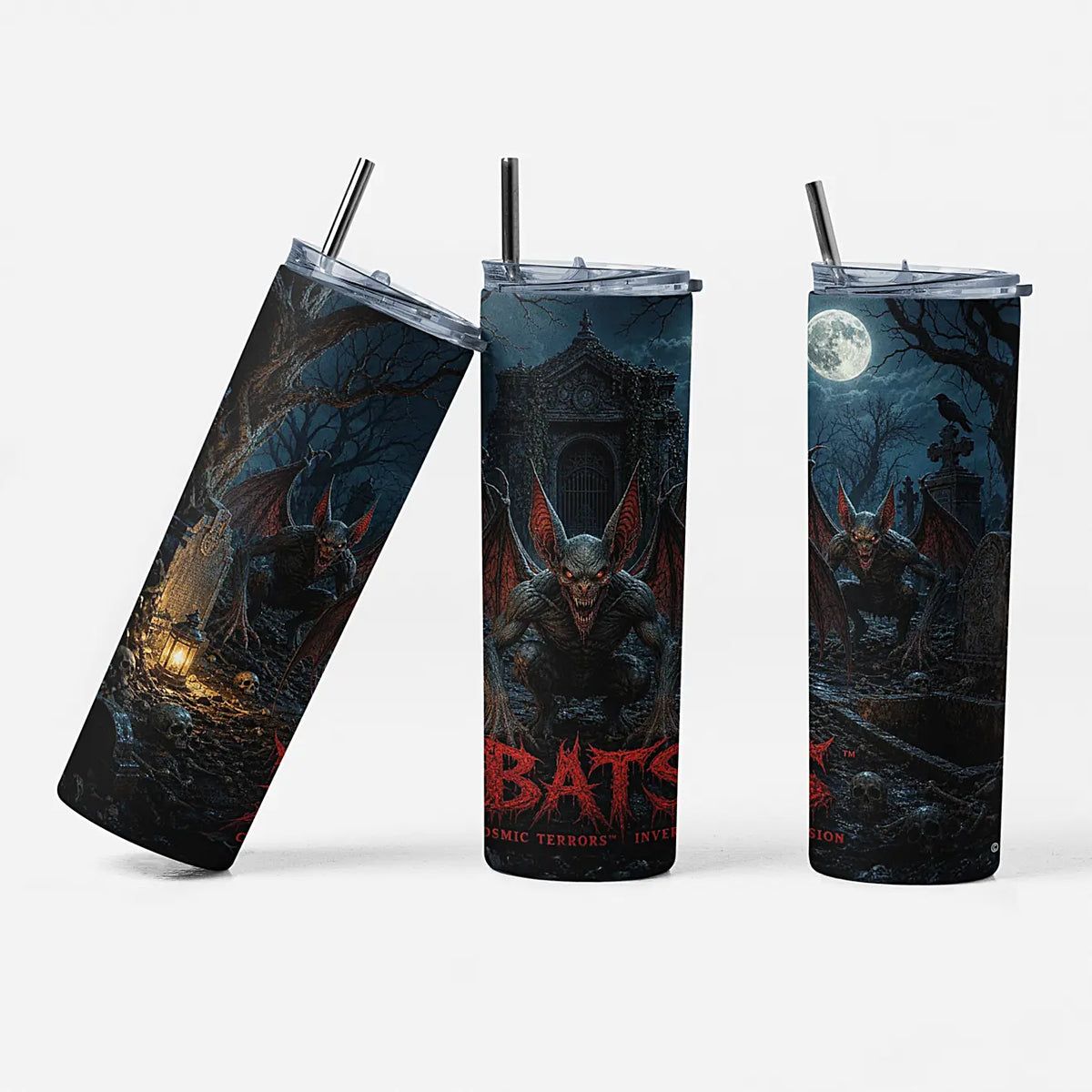 Cosmic Terrors™ Inversion - Bats 20oz Skinny Tumbler