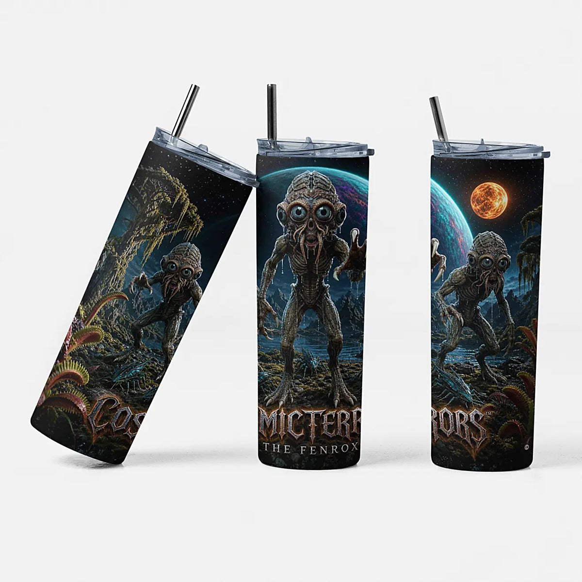 Cosmic Terrors™ - The Fenrox 20oz Skinny Tumbler