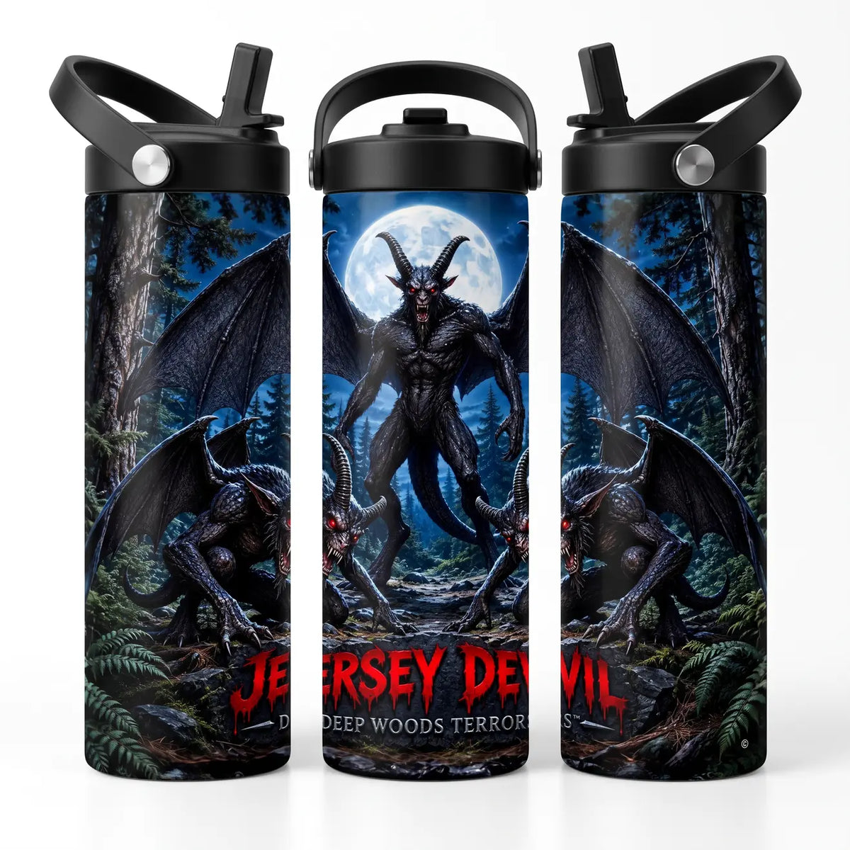 Deep Woods Terrors™ - The Jersey Devil 20oz Skinny Tumbler