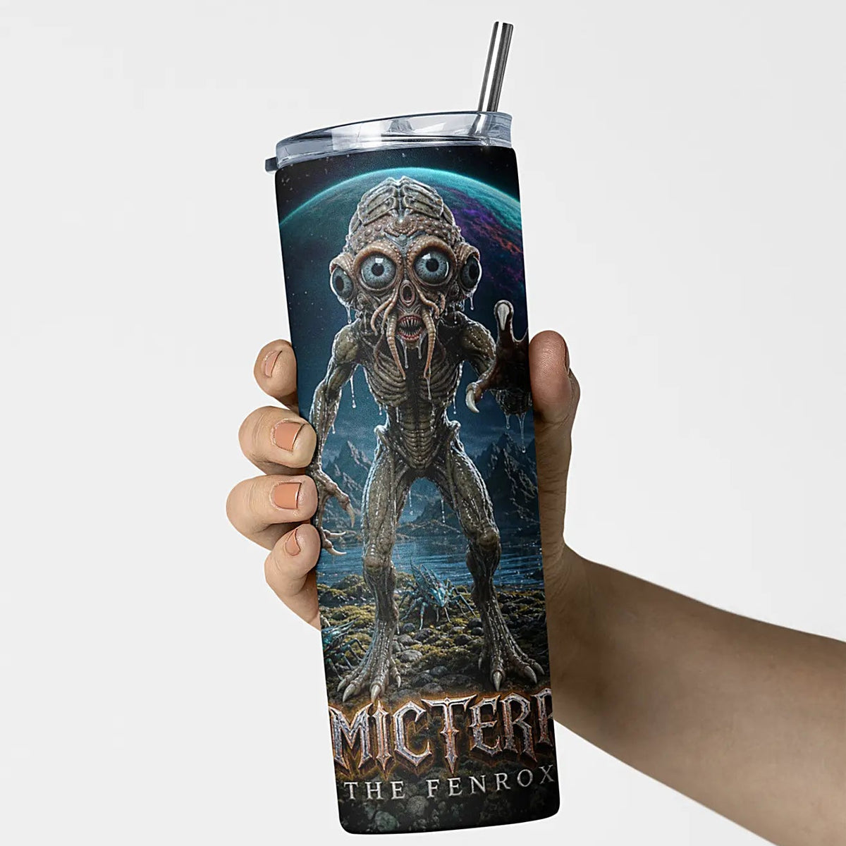 Cosmic Terrors™ - The Fenrox 20oz Skinny Tumbler