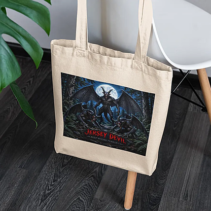 Deep Woods Terrors™ - The Jersey Devil Canvas Tote Bag