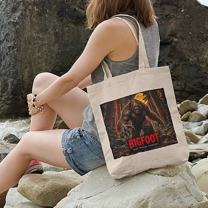 Deep Woods Terrors™ - Bigfoot Canvas Tote Bag