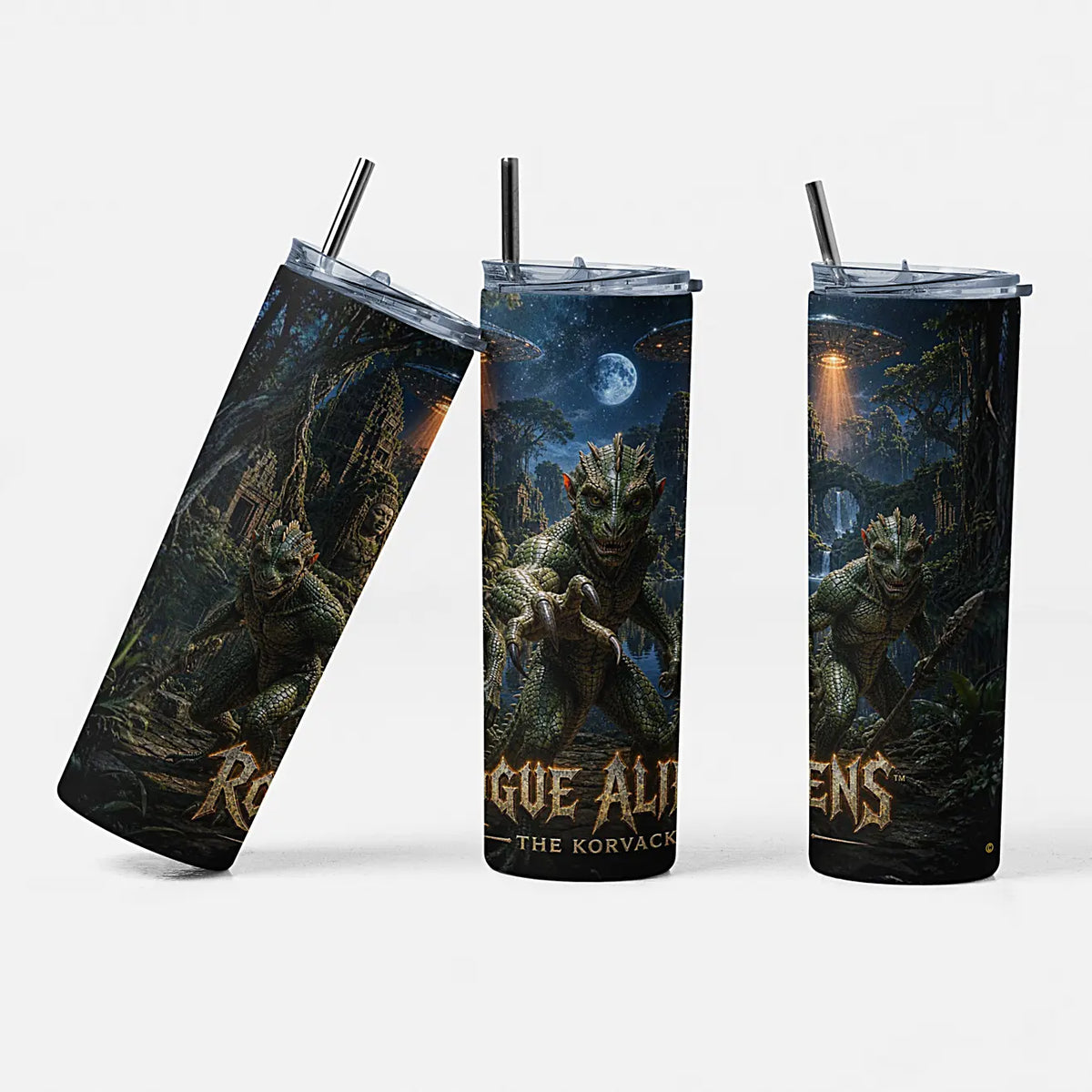 Rogue Aliens™ - The Korvack 20oz Skinny Tumbler