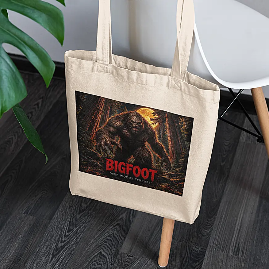 Deep Woods Terrors™ - Bigfoot Canvas Tote Bag