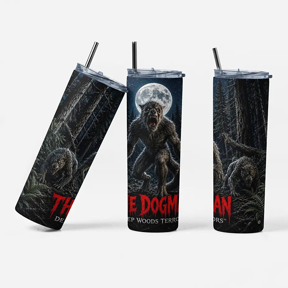 Deep Woods Terrors™ - The Dogman 20oz Skinny Tumbler