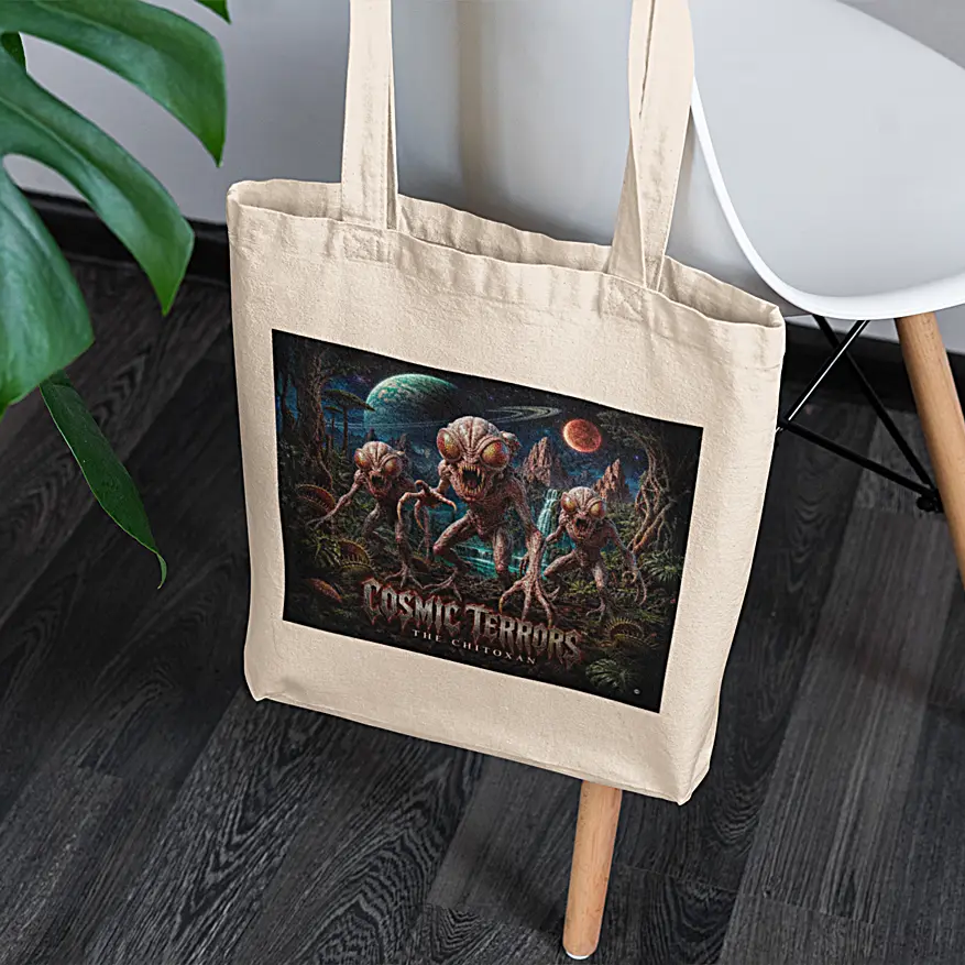 Cosmic Terrors™ - The Chitoxan Canvas Tote Bag