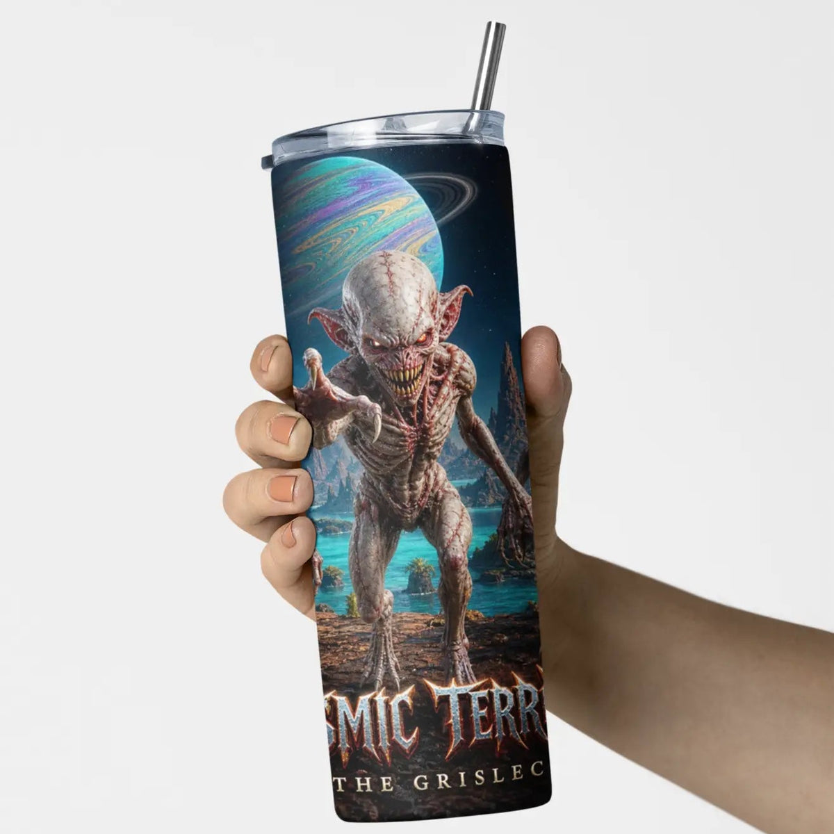 Cosmic Terrors™ - The Grislec 20oz Skinny Tumbler