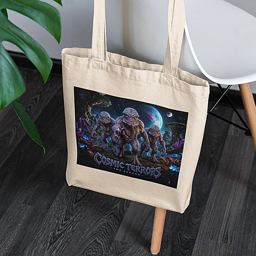 Cosmic Terrors™ - The Zergon Canvas Tote Bag