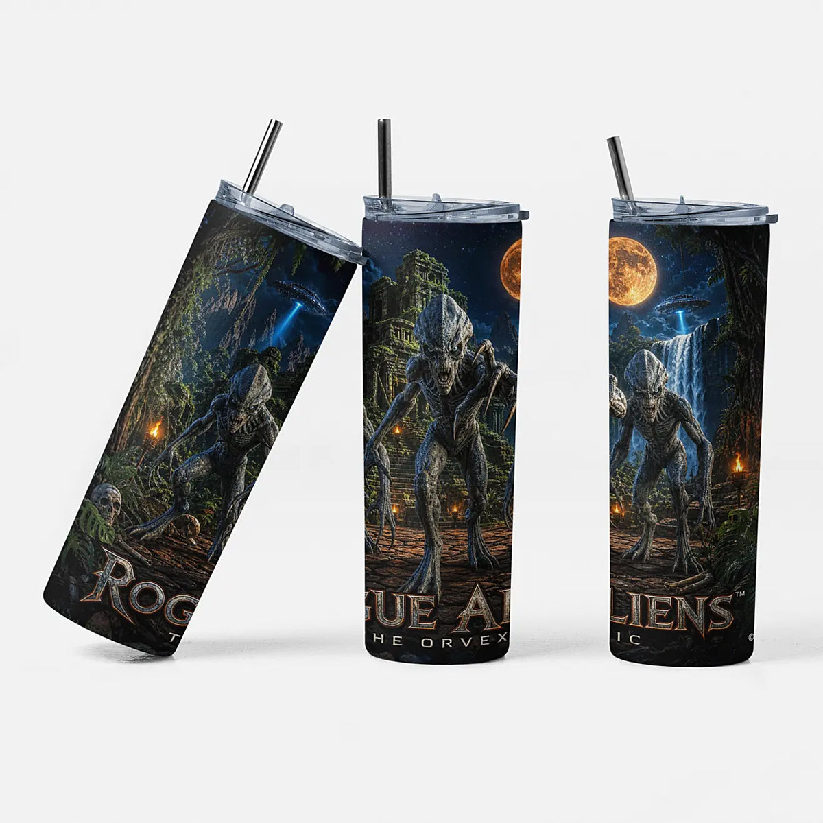Rogue Aliens™ - The Orvexic 20oz Skinny Tumbler
