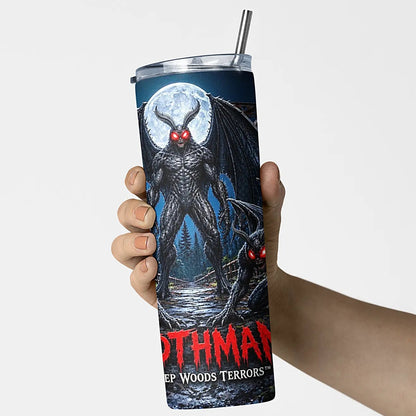 Deep Woods Terrors™ - The Mothman 20oz Skinny Tumbler