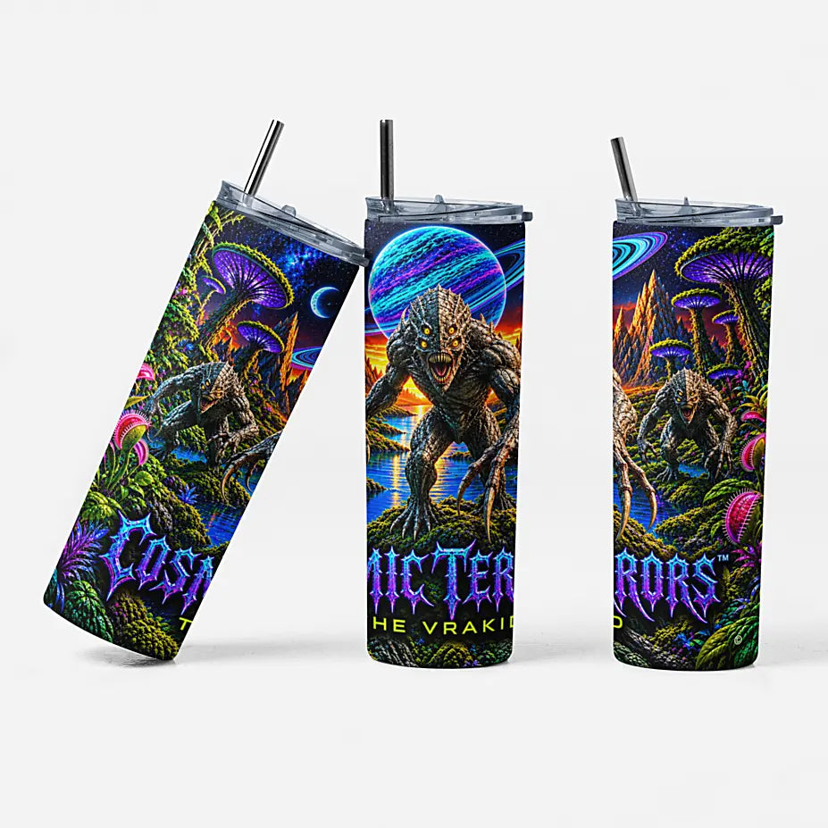 Cosmic Terrors™ - The Vrakid 20oz Skinny Tumbler
