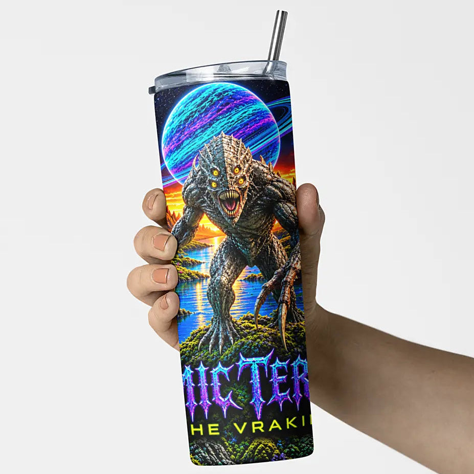 Cosmic Terrors™ - The Vrakid 20oz Skinny Tumbler