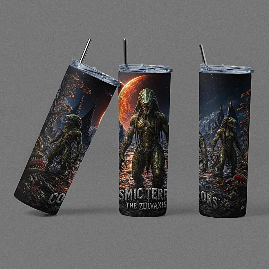 Cosmic Terrors™ - The Zulvaxis 20oz Skinny Tumbler