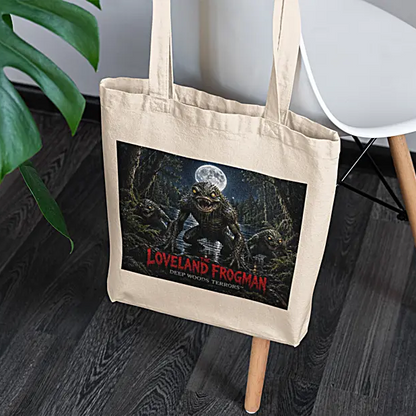 Deep Woods Terrors™ - The Loveland Frogman Canvas Tote Bag