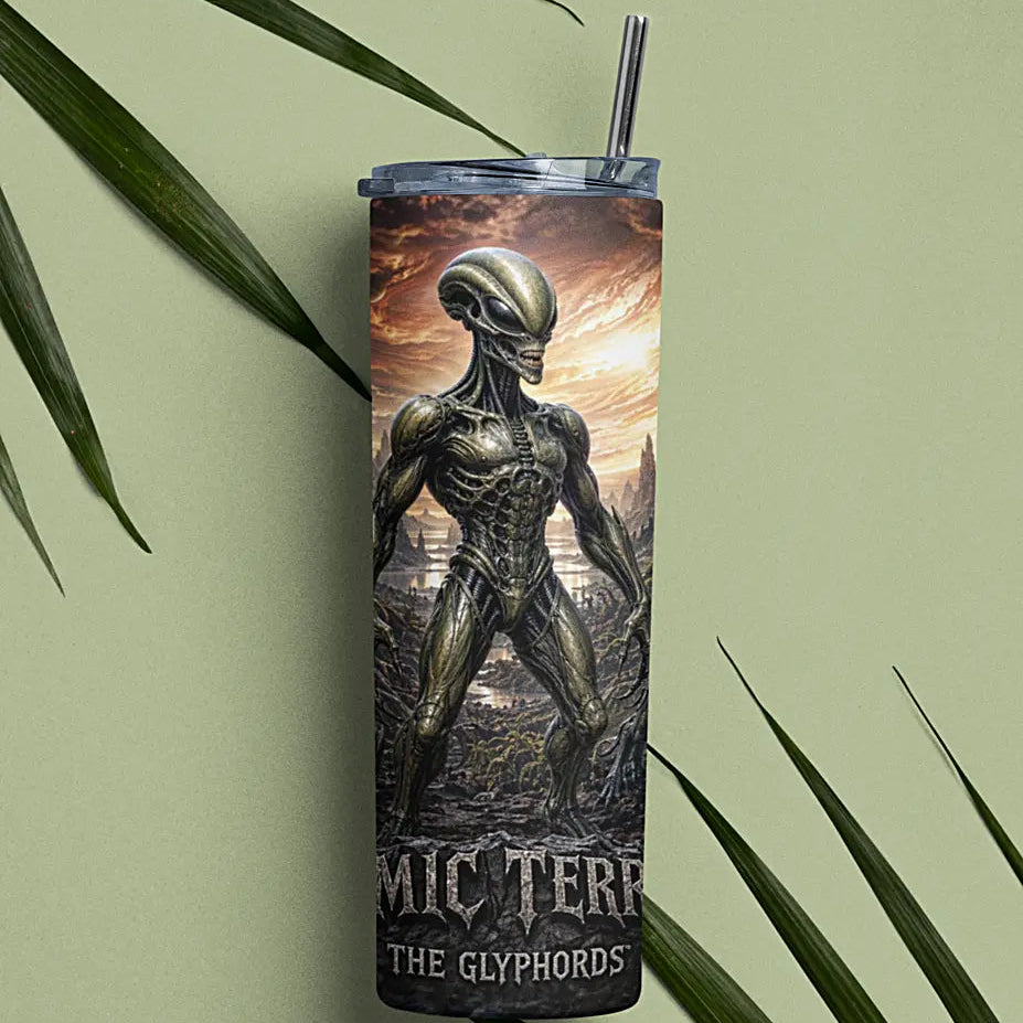 Cosmic Terrors™ - The Glyphords 20oz Skinny Tumbler