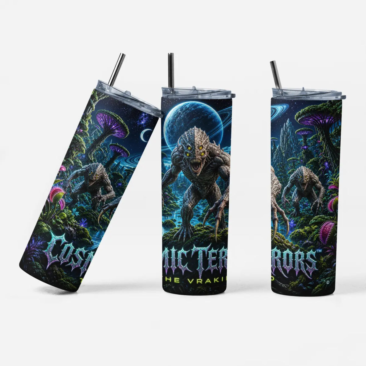 Cosmic Terrors™ - The Vrakid 20oz Skinny Tumbler