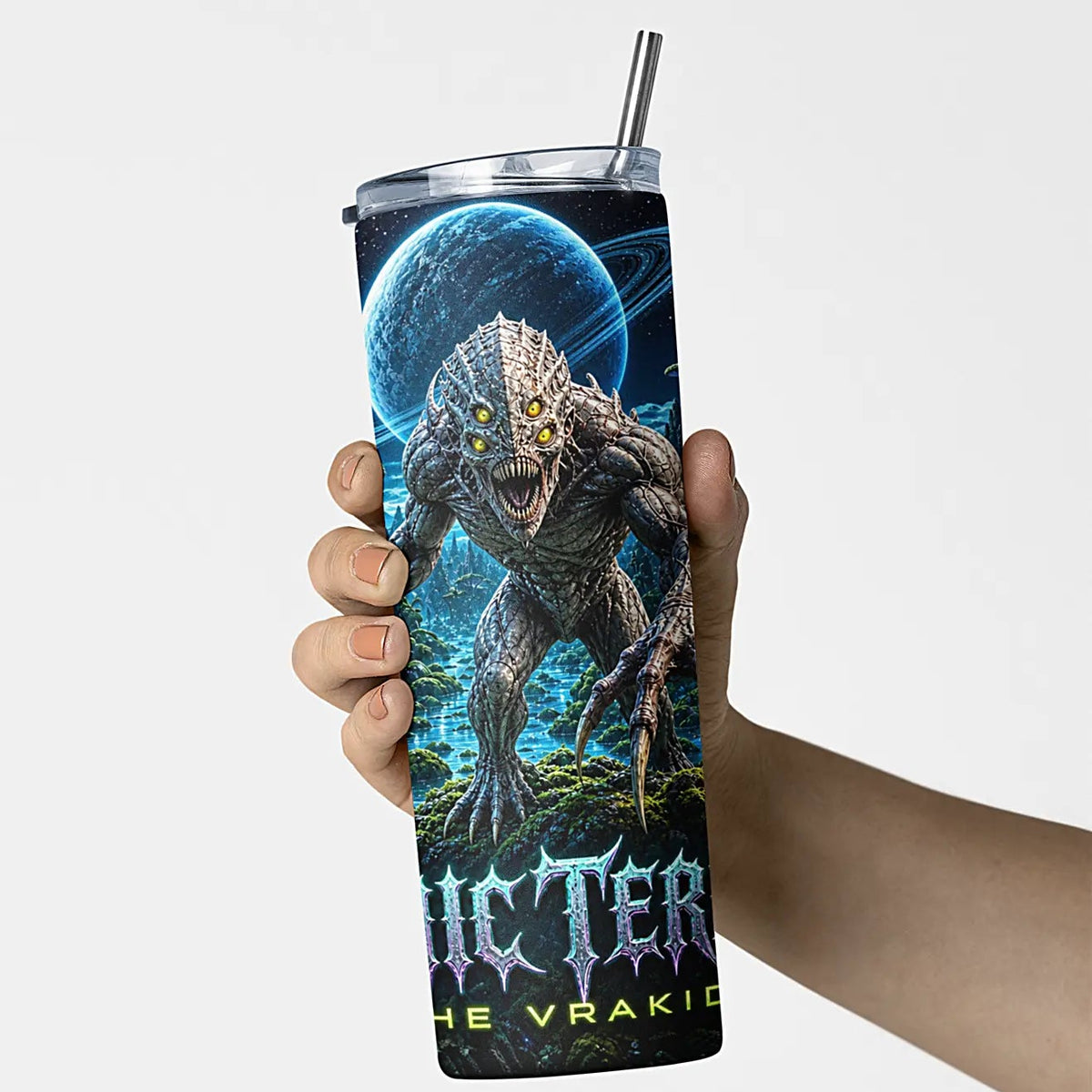 Cosmic Terrors™ - The Vrakid 20oz Skinny Tumbler