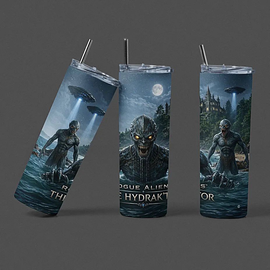 Rogue Aliens™ - The Hydrak'tor 20oz Skinny Tumbler