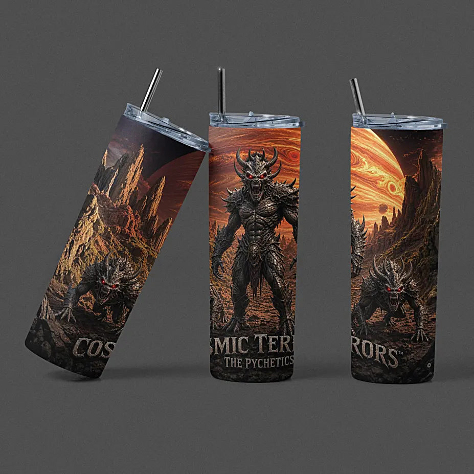 Cosmic Terrors™ - The Pychetics 20oz Skinny Tumbler