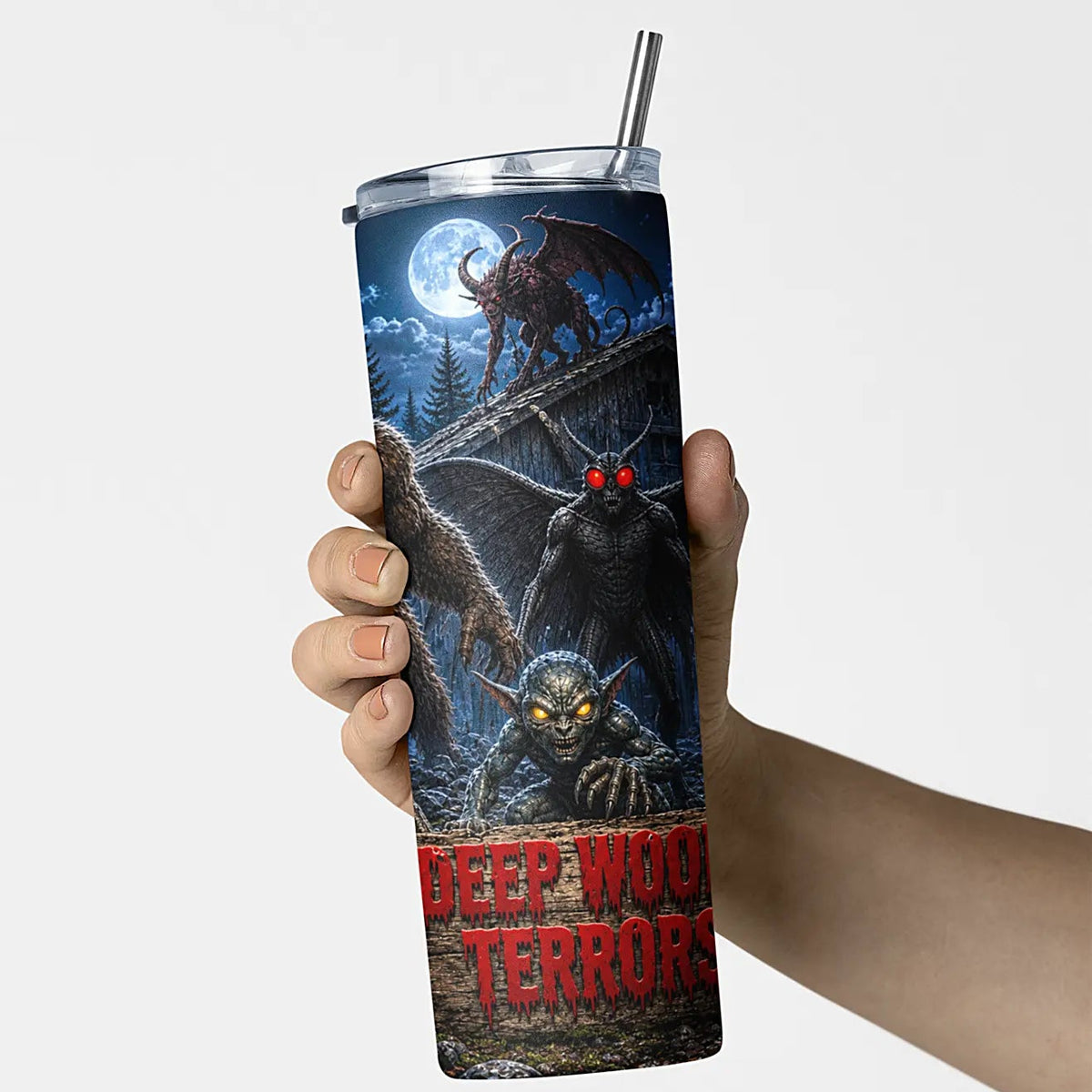 Deep Woods Terrors™ - Exclusive 20oz Skinny Tumbler
