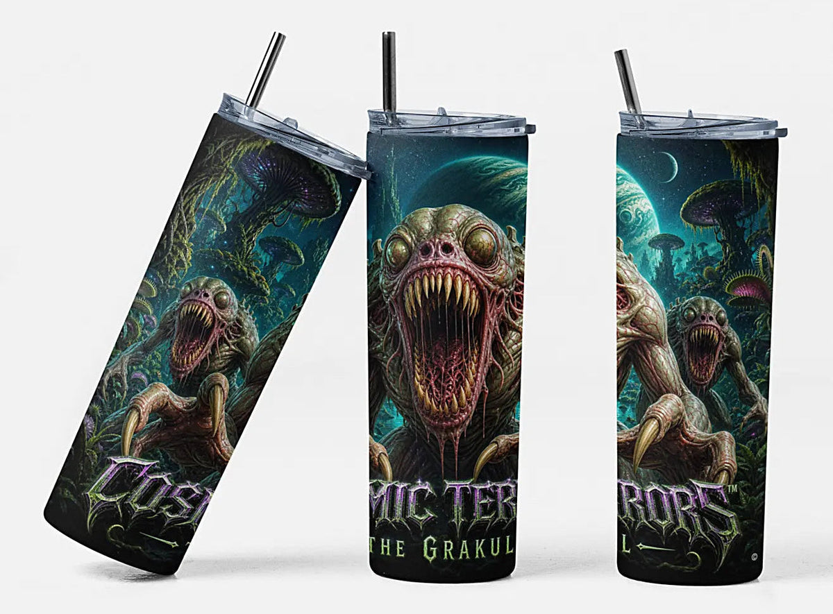 Cosmic Terrors™ - The Grakull 20oz Skinny Tumbler