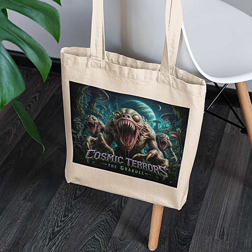Cosmic Terrors™ - The Grakull Canvas Tote Bag