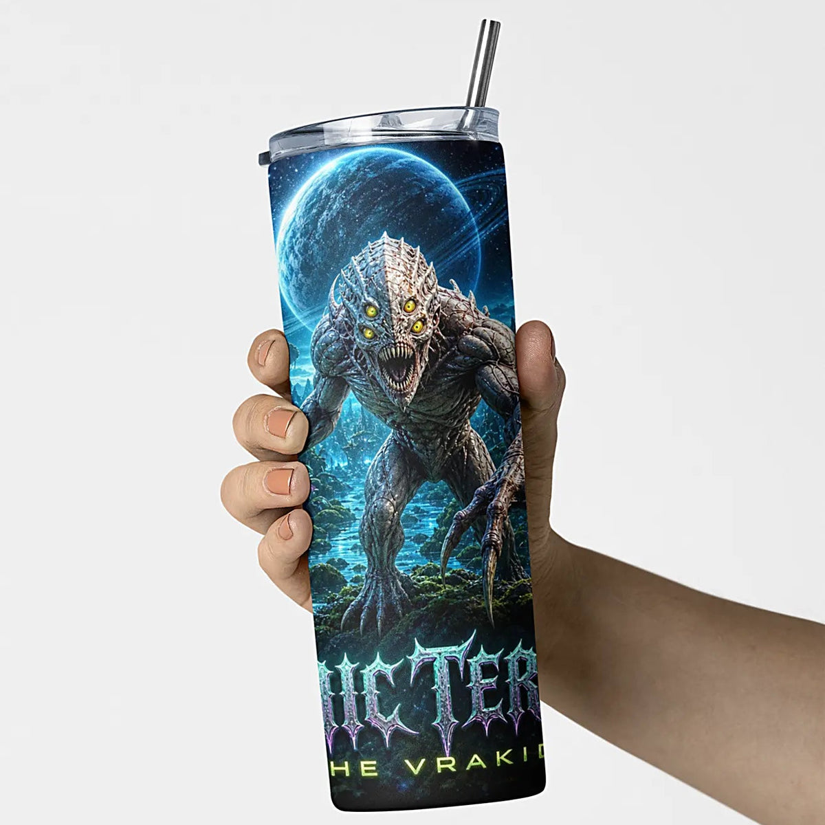 Cosmic Terrors™ - The Vrakid 20oz Skinny Tumbler