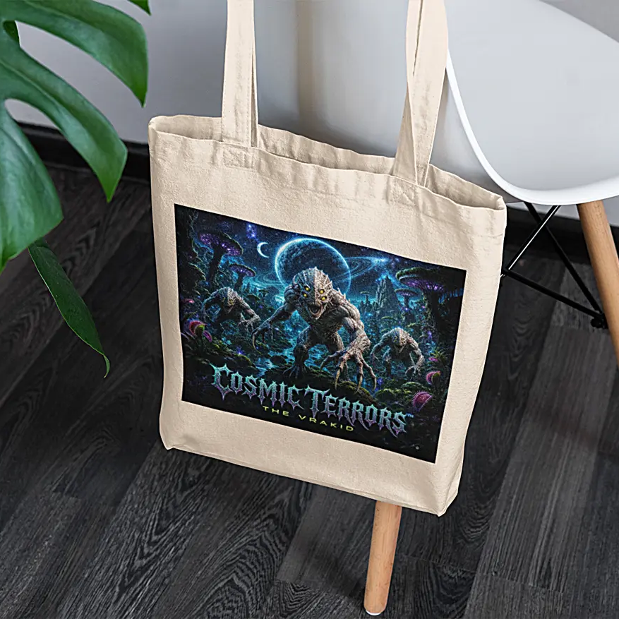 Cosmic Terrors™ - The Vrakid Canvas Tote Bag