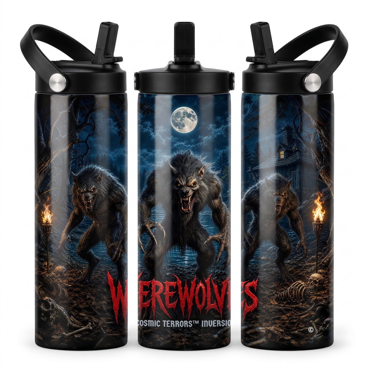Cosmic Terrors™ Inversion - Werewolves 20oz Skinny Tumbler