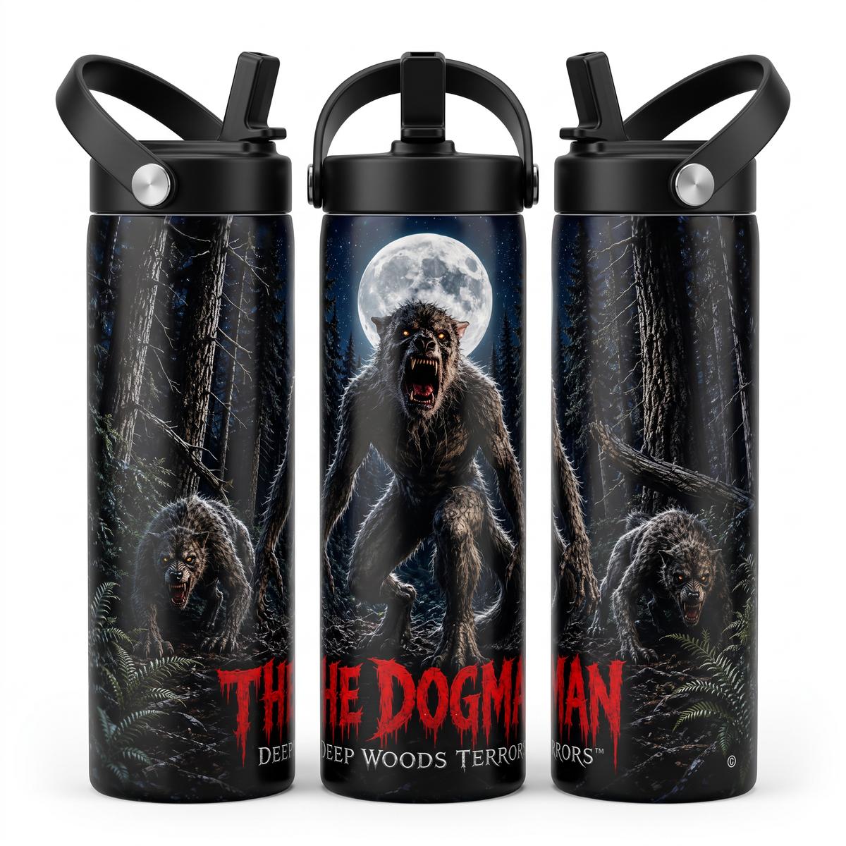 Deep Woods Terrors™ - The Dogman 20oz Skinny Tumbler