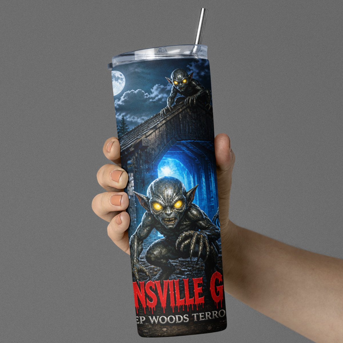Deep Woods Terrors™ - Hopkinsville Goblin 20oz Skinny Tumbler
