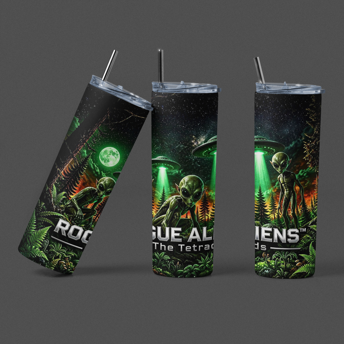 Rogue Aliens™ The Tetrads 20oz Skinny Tumbler