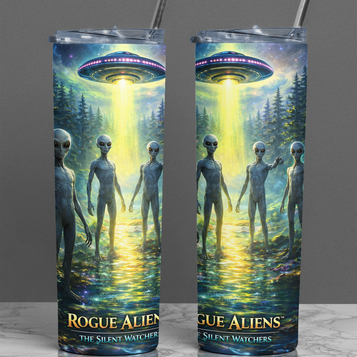Rogue Aliens™ The Grayen 20oz Skinny Tumbler
